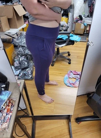 SOLID CHERRY RED YOGA WAIST JOGGERS (ADULTS/KIDS) - Image 3